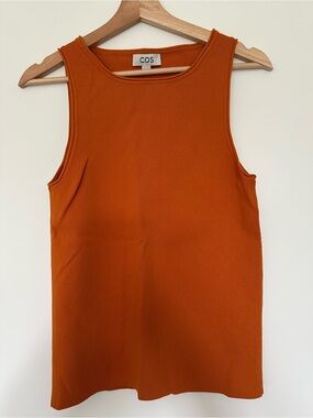 COS Women’s Burnt Orange Ribbed Tank Top